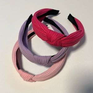 Never Worn - Set of 3 Top Knot Twist Headbands